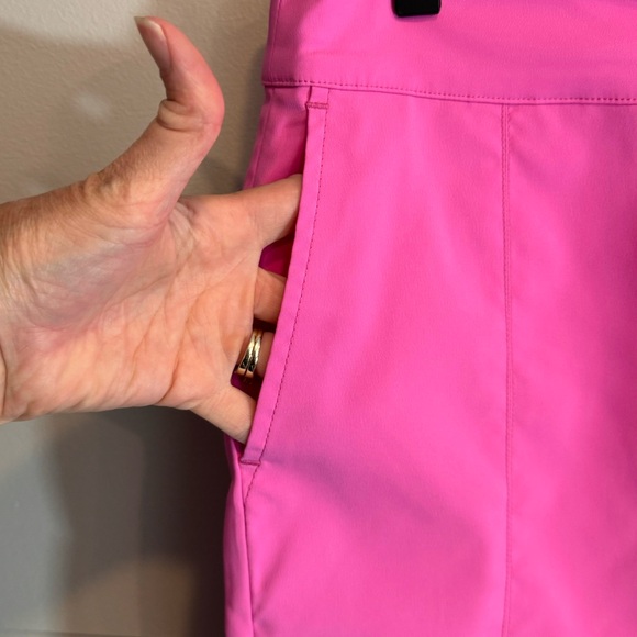 EP New York Tech Stretch Crease Shorts Pink Size 10 - Picture 3 of 9